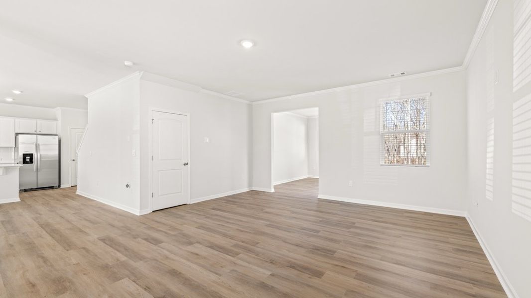 Representative unfurnished interior of a home built from the Carroll ll by D.R. Horton in Braselton Village, Braselton (Image 11).