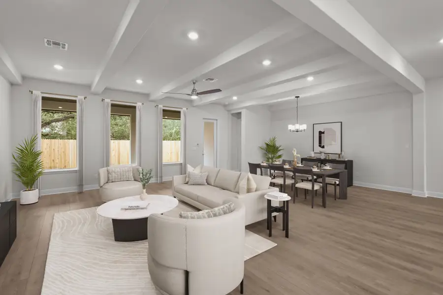 Representative furnished interior of a home built from the Monterrey by Beazer Homes in Cibolo Crossing, Universal City (Image 5).