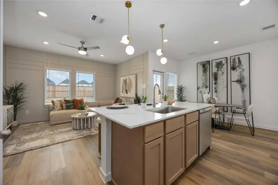 Furnished interior view inside a new home in Grand West, Houston (Image 4).