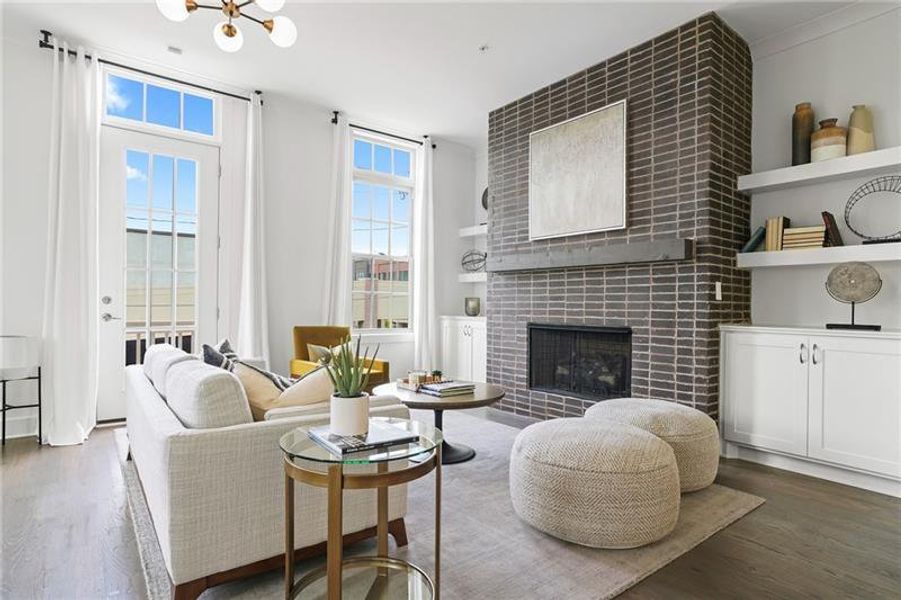 Furnished interior view inside a new home in , Ball Ground (Image 40). Furnished interior view inside a new home in , Ball Ground (Image 40).