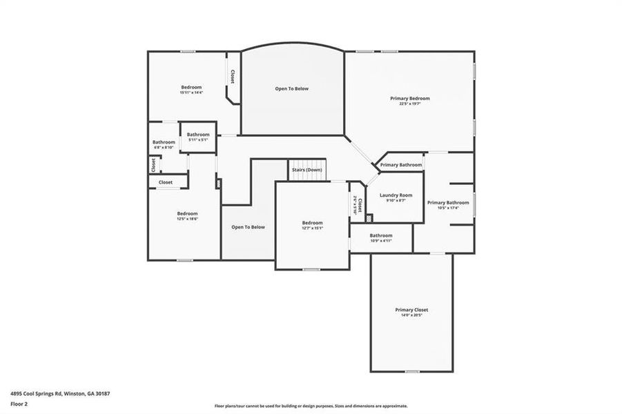 2D floor plan layout of this home in , Winston, GA (Image 7).