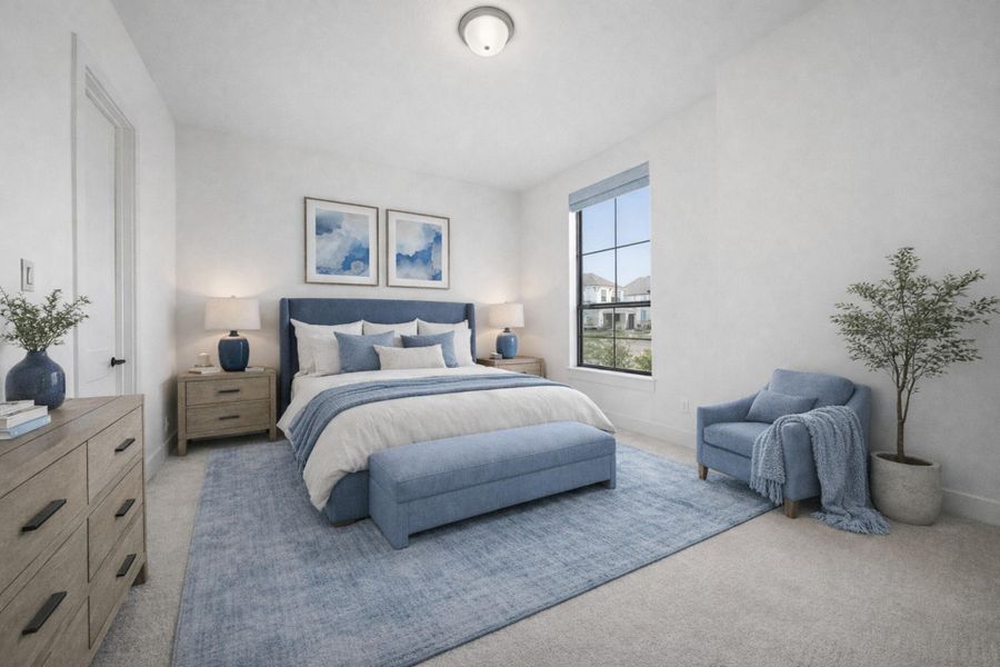 Furnished interior view inside a new home in , Cypress (Image 10).