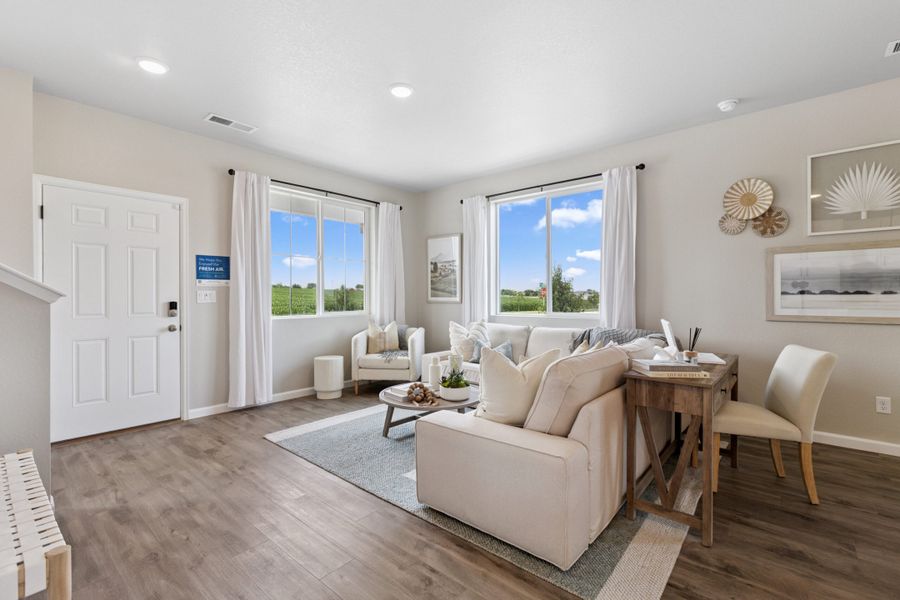 Representative furnished interior of a home built from the Biscayne by Landsea Homes in Spring Valley, Longmont (Image 13). Representative furnished interior of a home built from the Biscayne by Landsea Homes in Spring Valley, Longmont (Image 13).