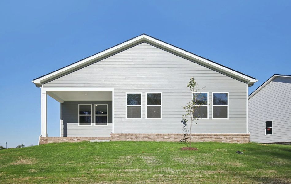 Exterior details and patio area of a home in Cedars at Cane Ridge | 55+ Community, Antioch (Image 4). Exterior details and patio area of a home in Cedars at Cane Ridge | 55+ Community, Antioch (Image 4).