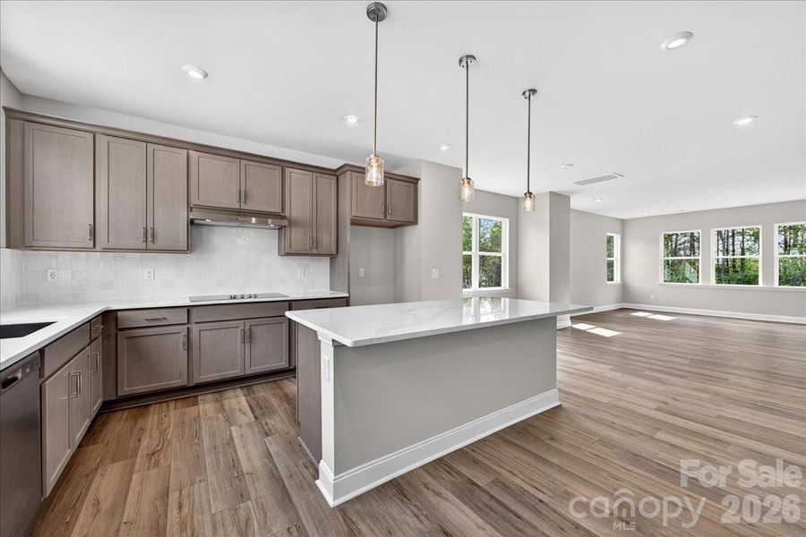 Gourmet kitchen with open concept second floor