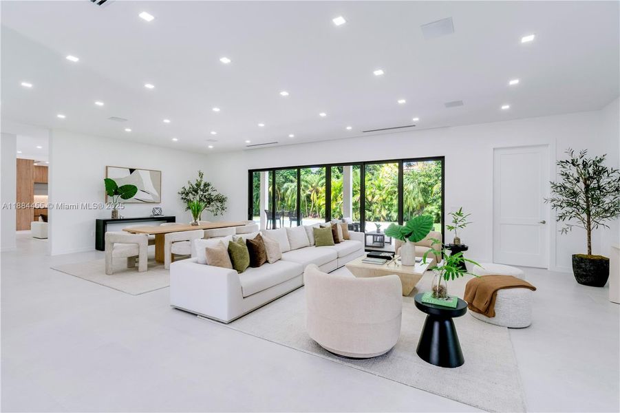 Furnished interior view inside a new home in , Miami (Image 18).