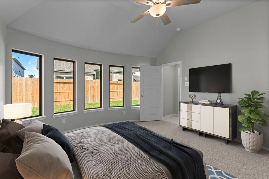 Furnished interior view inside a new home in Grand Central Park, Conroe (Image 9). Furnished interior view inside a new home in Grand Central Park, Conroe (Image 9).