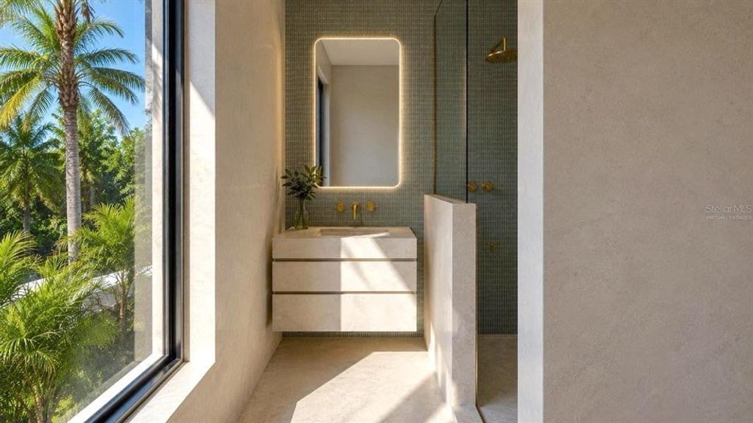 Exterior details and patio area of a home in , Sarasota (Image 20).