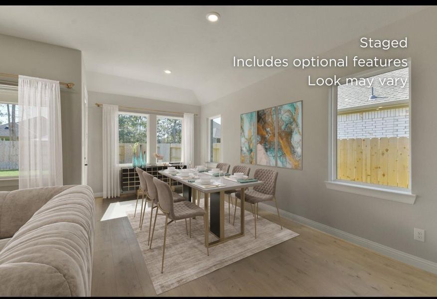 Furnished interior view inside a new home in WILDTREE 50', Montgomery (Image 3).