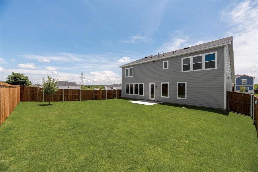Front exterior of a new home in Creekside of Crowley, Crowley, TX, highlighting curb appeal (Image 23).