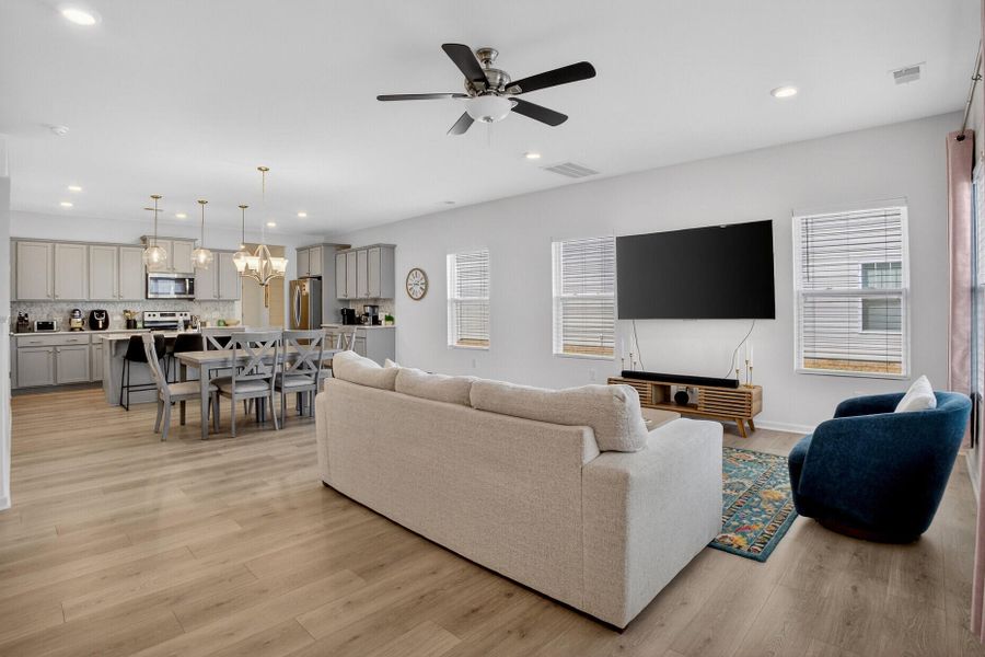 Furnished interior view inside a new home in , Summerville (Image 6). Furnished interior view inside a new home in , Summerville (Image 6).