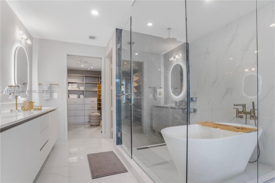 Furnished interior view inside a new home in , Miami (Image 30).