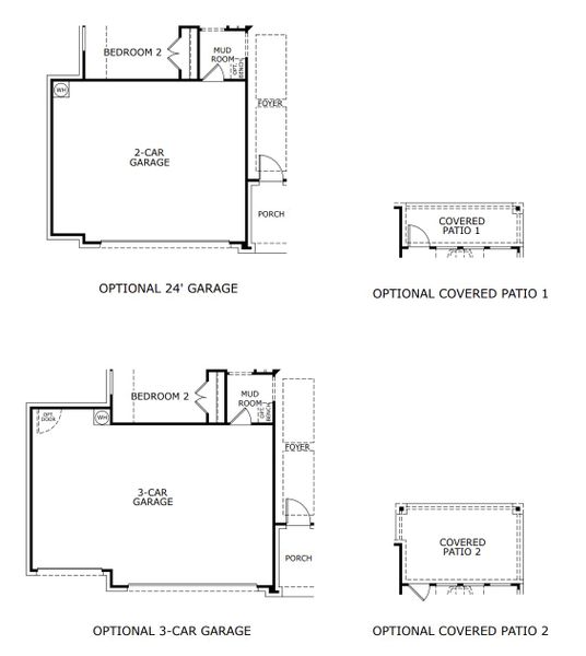 2D floor plan layout for the Concept 2186 by Landsea Homes in Chisholm Hills, Cleburne, TX (Image 3).
