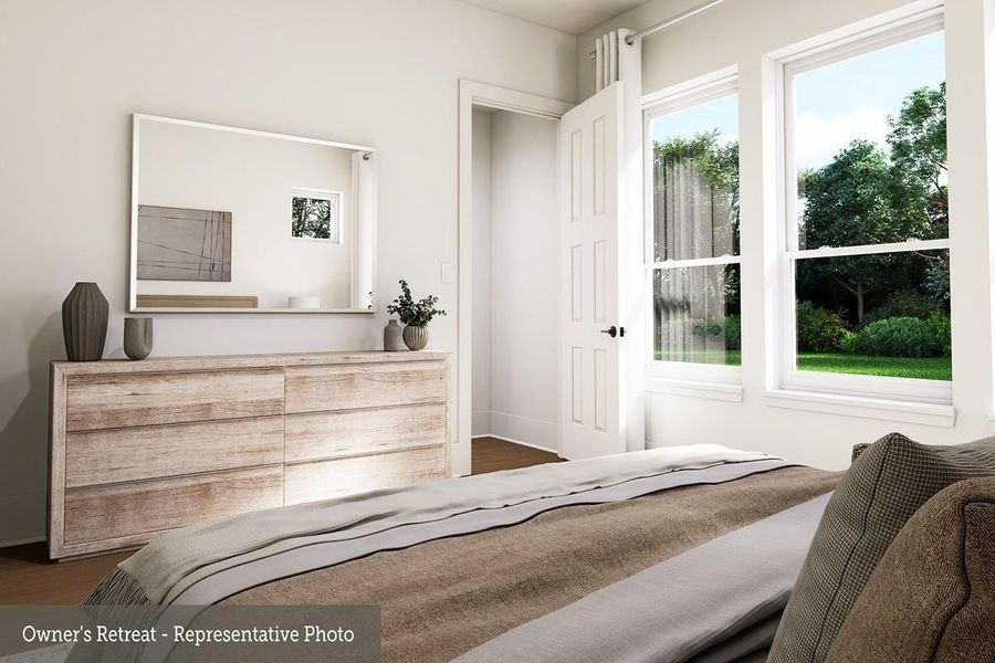 Furnished interior view inside a new home in The Highlands - Grove Collection, Porter (Image 9).
