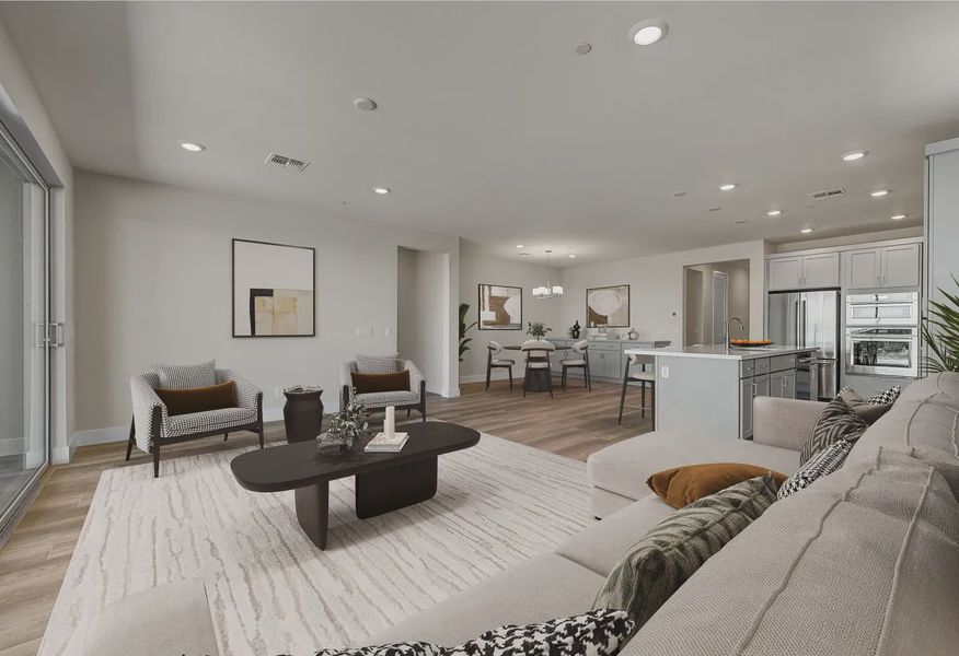 Virtually Staged Ridgecrest Flourish HS 91 Great Room - 1 of 19