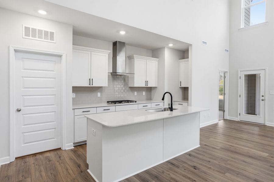 Furnished interior view inside a new home in Ovation at Sweetbrier, Durham (Image 8). Furnished interior view inside a new home in Ovation at Sweetbrier, Durham (Image 8).