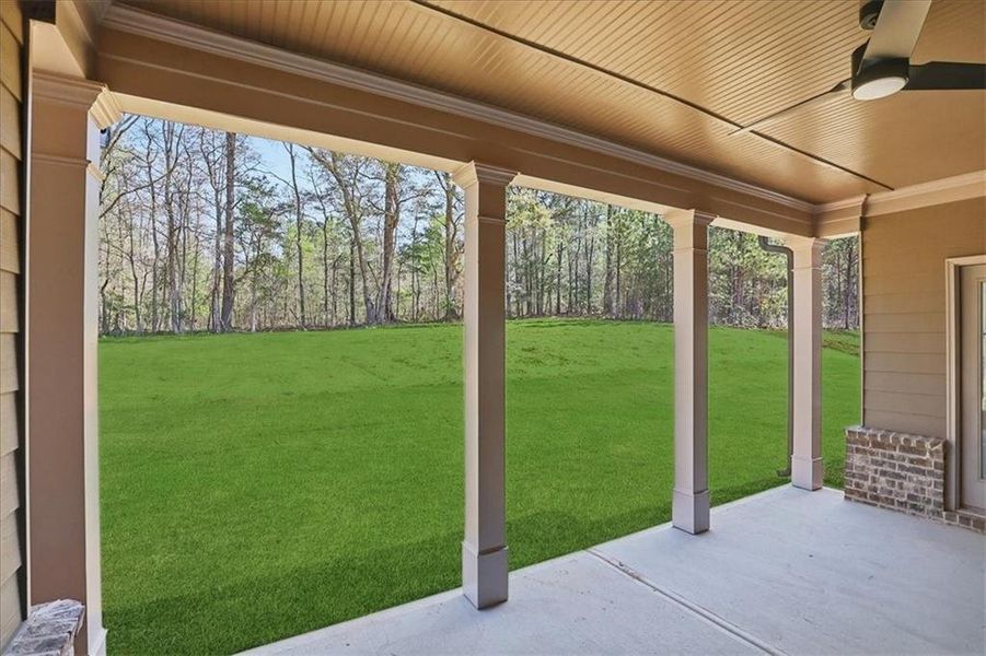 Exterior details and patio area of a home in , Hoschton (Image 4).