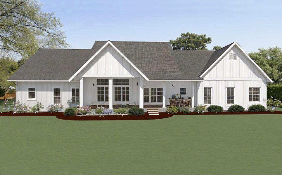 Representative exterior photo of a completed home built from the 3019 by Zeal Home Builders in Patti Lynn Hills, Paradise, TX (Image 2). Representative exterior photo of a completed home built from the 3019 by Zeal Home Builders in Patti Lynn Hills, Paradise, TX (Image 2).