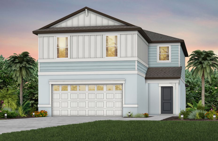 Representative exterior photo of a completed home built from the Talon by Pulte Homes in Seaire, Parrish, FL (Image 21). Representative exterior photo of a completed home built from the Talon by Pulte Homes in Seaire, Parrish, FL (Image 21).