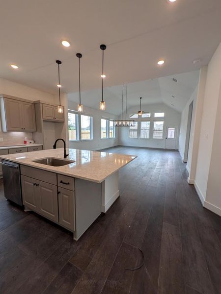 Furnished interior view inside a new home in Artavia, Conroe (Image 6).
