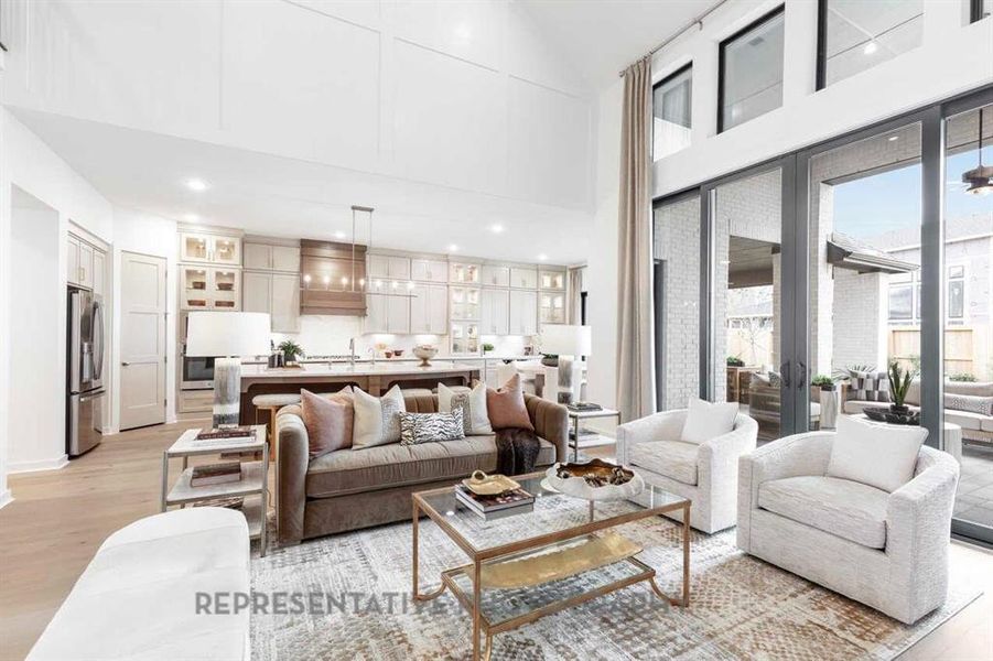 Furnished interior view inside a new home in Star Trail, Prosper (Image 14). Furnished interior view inside a new home in Star Trail, Prosper (Image 14).