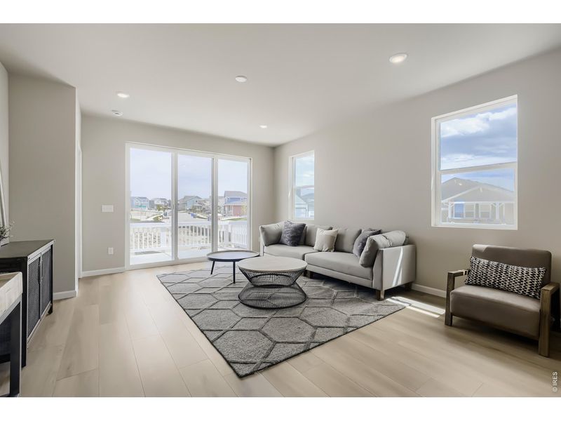 Furnished interior view inside a new home in Country Club Reserve, Fort Collins (Image 14).