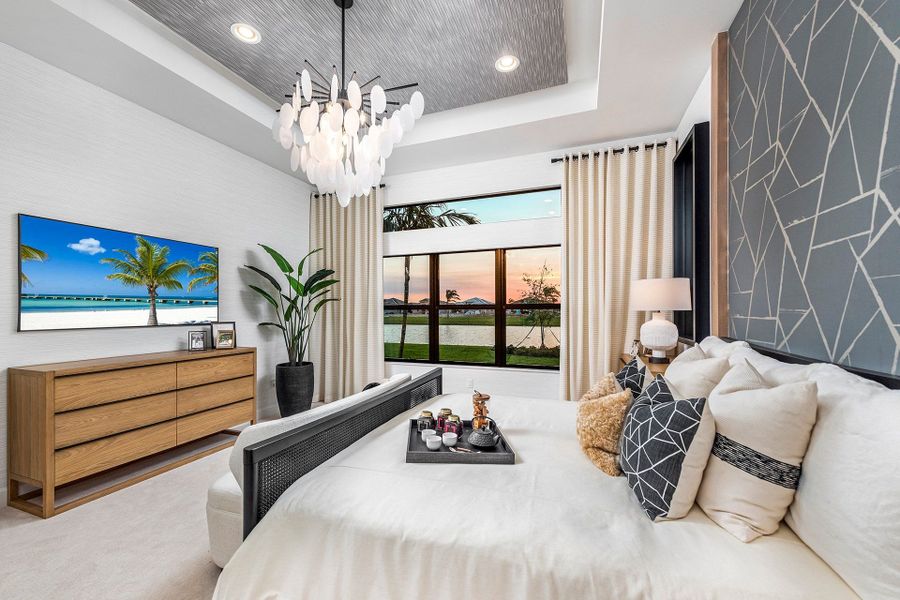 Furnished interior view inside a new home in Valencia Del Mar, Boynton Beach (Image 8).