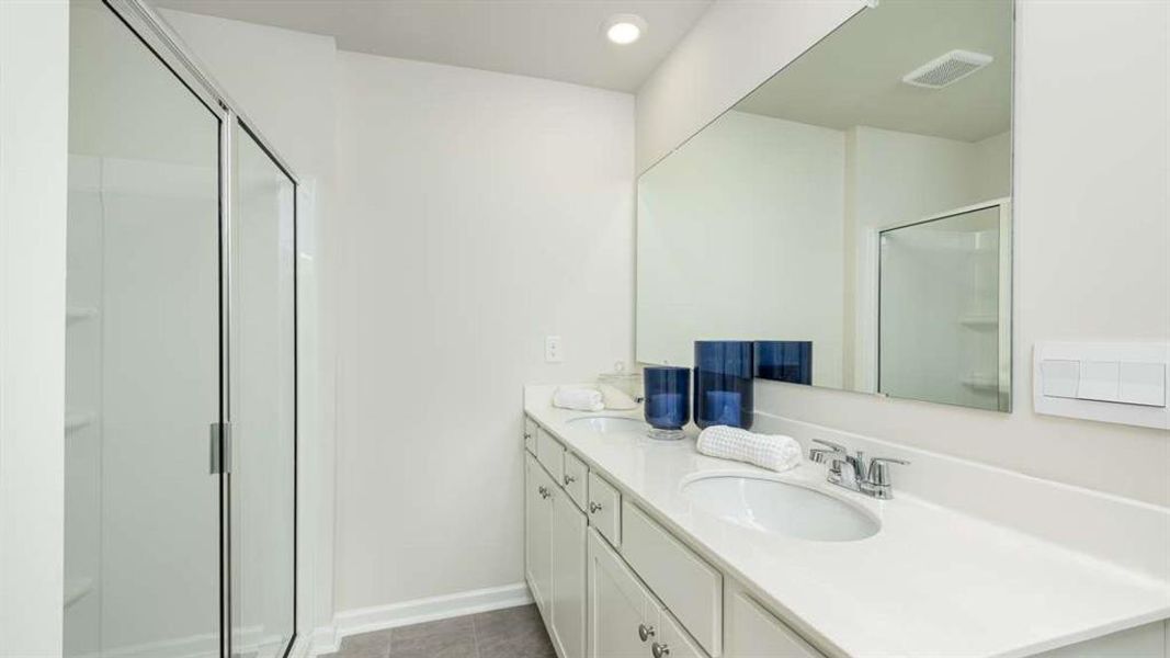 Furnished interior view inside a new home in Townes at Asbury, Hapeville (Image 24).
