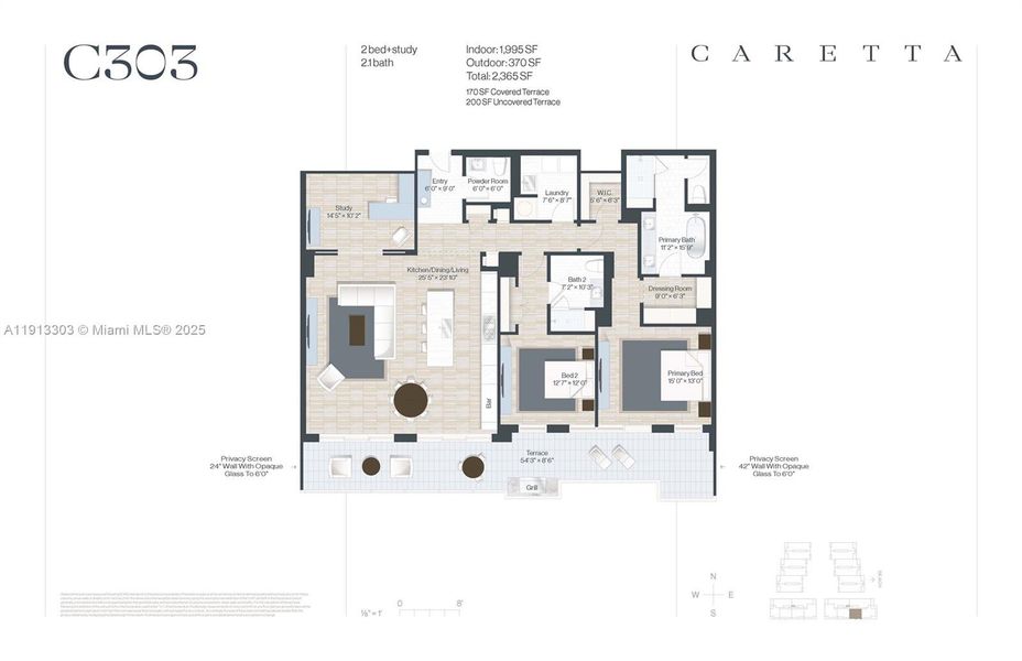 2D floor plan layout of this home in , Juno Beach, FL (Image 4).