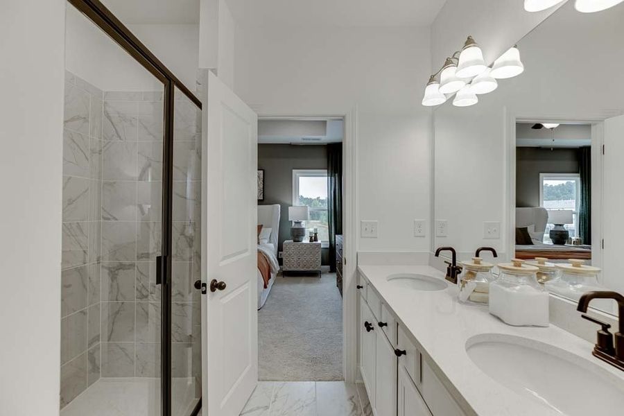 Representative furnished interior of a home built from the Archer by Ashton Woods in Reverie on Cumberland, Atlanta (Image 46).