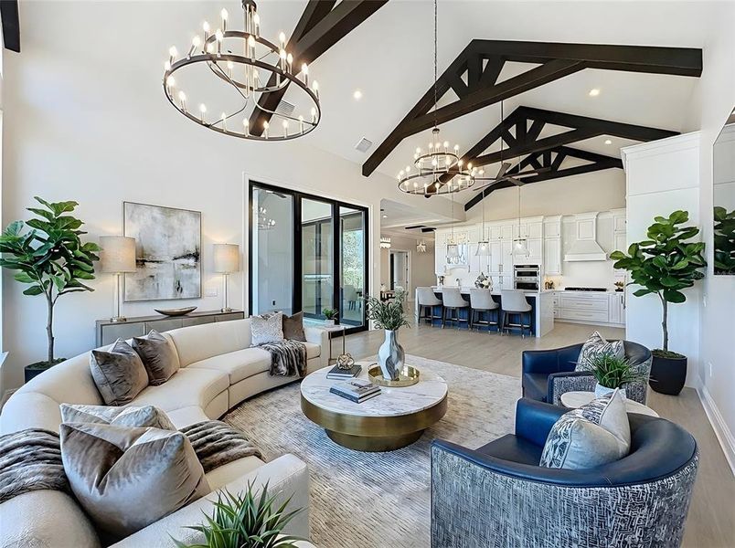 Furnished interior view inside a new home in , Reunion (Image 9).