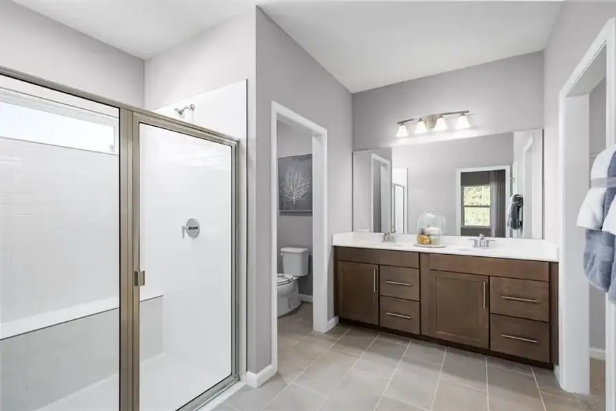Representative furnished interior of a home built from the Baymont by Ryan Homes in Seminole Palms, Palm Coast (Image 11).