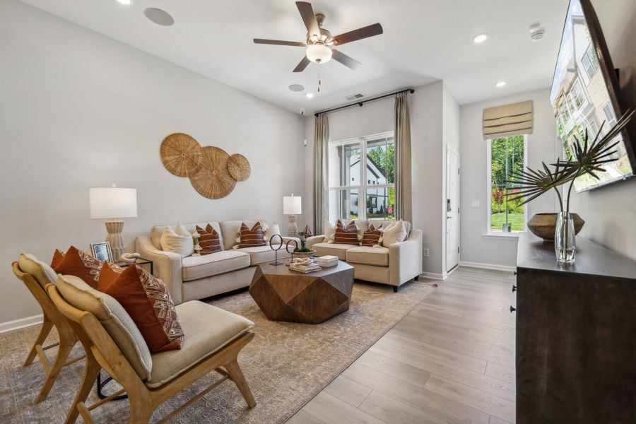 Furnished interior view inside a new home in Ridge at Sugar Creek, Indian Land (Image 6). Furnished interior view inside a new home in Ridge at Sugar Creek, Indian Land (Image 6).
