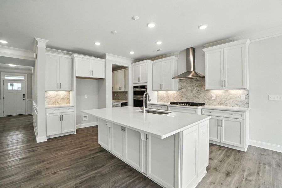 Furnished interior view inside a new home in Hampton Woods, Charlotte (Image 6). Furnished interior view inside a new home in Hampton Woods, Charlotte (Image 6).