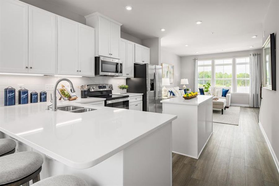 Representative furnished interior of a home built from the Traditional Clarendon by Ryan Homes in Northerly, Charlotte (Image 4).