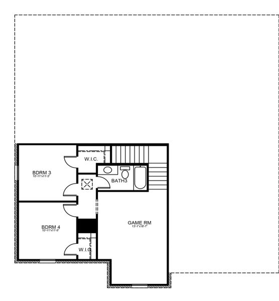 2D floor plan layout for the Kensington by Cambridge Homes in Tinsley Meadows, Van Alstyne, TX (Image 4). 2D floor plan layout for the Kensington by Cambridge Homes in Tinsley Meadows, Van Alstyne, TX (Image 4).