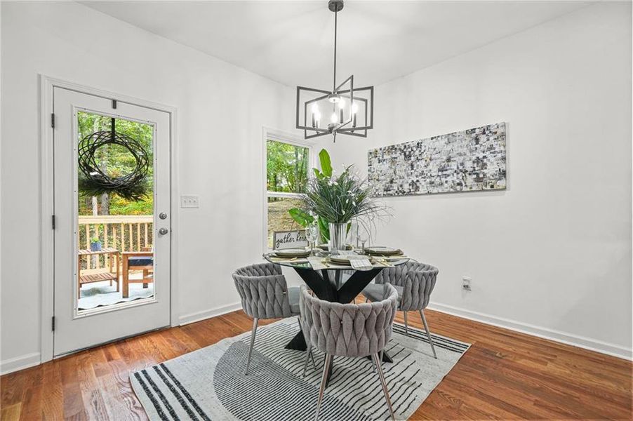 Furnished interior view inside a new home in , Gainesville (Image 30).