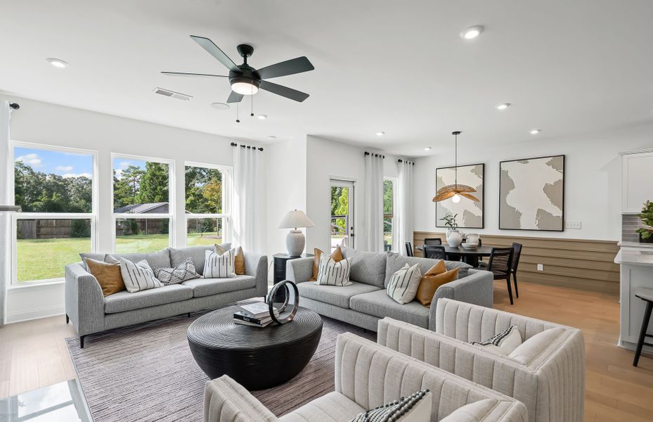 Furnished interior view inside a new home in Reunion, Flowery Branch (Image 6).
