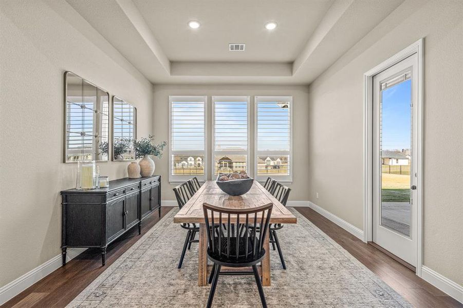 Furnished interior view inside a new home in The Meadows, Gunter (Image 23). Furnished interior view inside a new home in The Meadows, Gunter (Image 23).