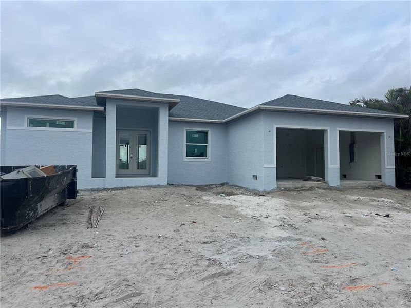 Actual home under construction Actual home under construction