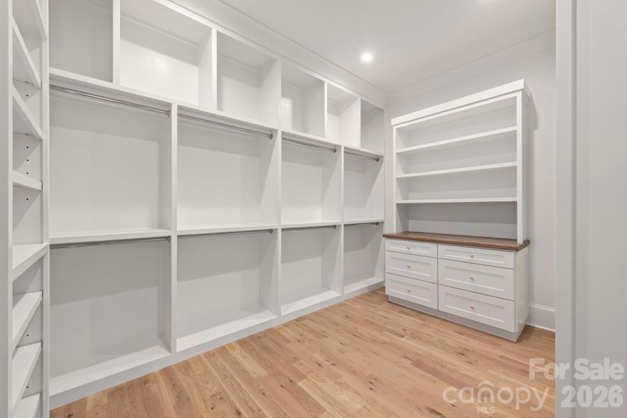 Large primary closet