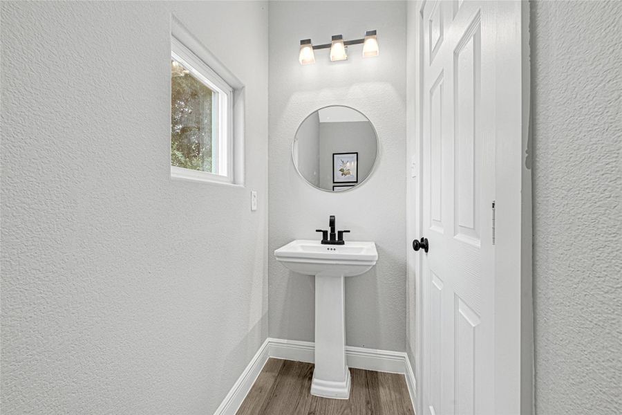 The Half bath or powder room downstairs