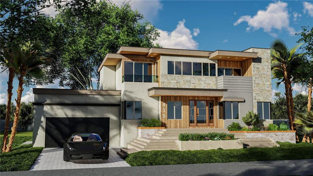 Front exterior of a new home in , Sarasota, FL, highlighting curb appeal (Image 2).