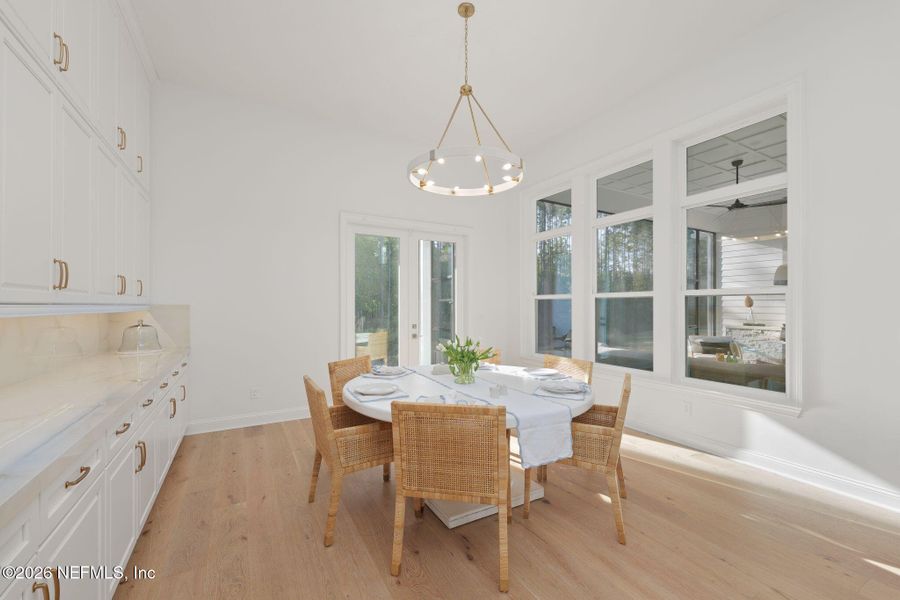 Furnished interior view inside a new home in Nocatee, Ponte Vedra (Image 60). Furnished interior view inside a new home in Nocatee, Ponte Vedra (Image 60).