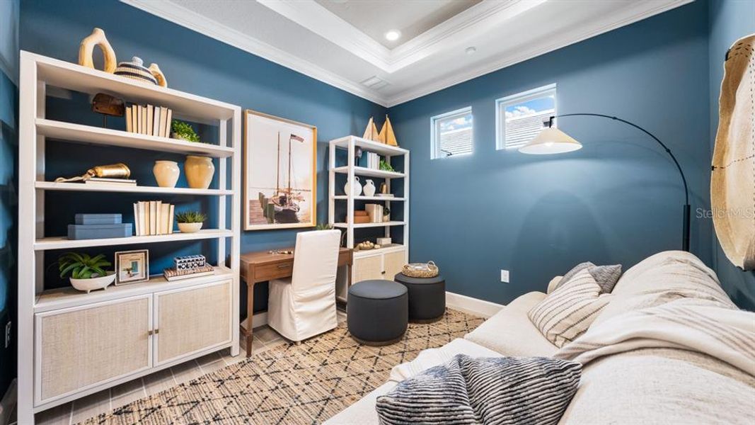 Furnished interior view inside a new home in Esplanade at Wiregrass Ranch, Wesley Chapel (Image 16).