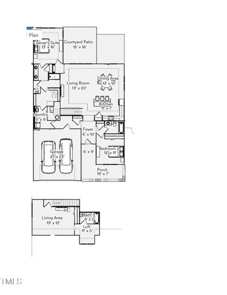 Floorplan with Bonus