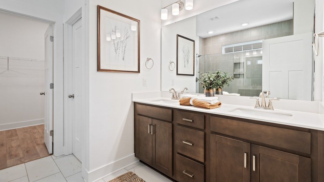 Representative furnished interior of a home built from the Augusta by DRB Homes in Pelham Crossing, Greenville (Image 12).