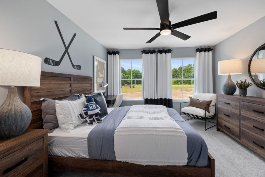 Furnished interior view inside a new home in Cambria, Garner (Image 30). Furnished interior view inside a new home in Cambria, Garner (Image 30).