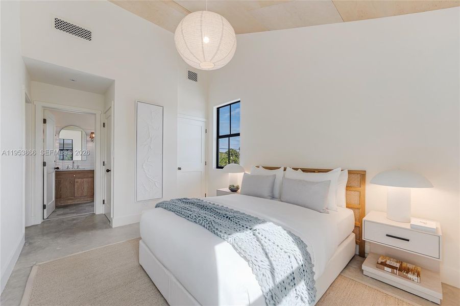 Furnished interior view inside a new home in , Miami (Image 11).