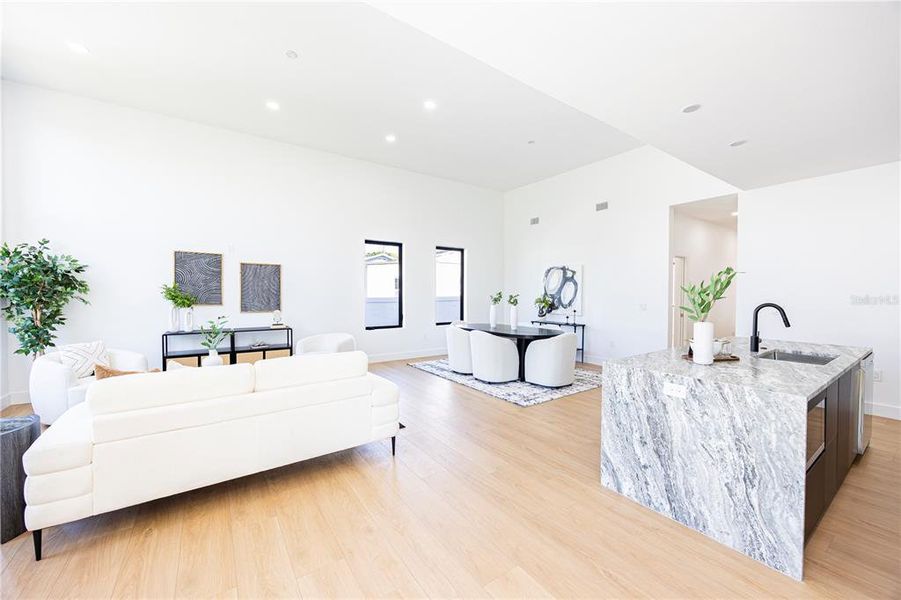 Furnished interior view inside a new home in , St. Petersburg (Image 48).